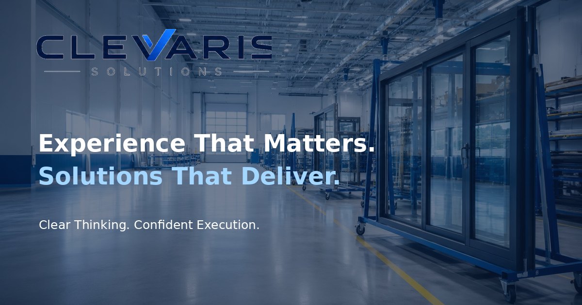 Festration Contact Clevaris Solutions | Fenestration ERP & MES Consulting